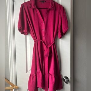 Hot pink dress